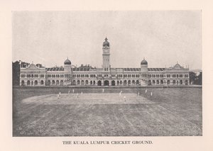 कुआलालंपुर क्रिकेट ग्राउंड, मलाया, 1912। द्वारा अज्ञात