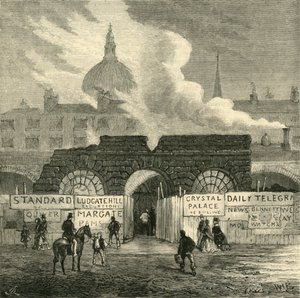 द फ्लीट रिमेंस ऑफ द फ्लीट प्रिज़न, c1872। द्वारा अज्ञात