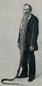 सबसे लंबी दाढ़ी ऑन रिकॉर्ड, 1896, 1910 द्वारा अज्ञात