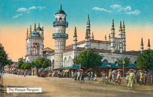 द मस्जिद रंगून, सी 1888 द्वारा अज्ञात