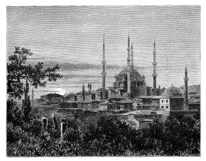 एड्रियनोपल, तुर्की में सेलेम II की मस्जिद c1888 द्वारा अज्ञात