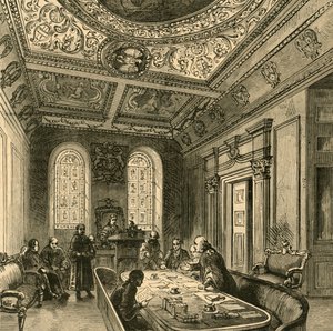ओल्ड कोर्ट ऑफ एल्डरमेन, गिल्डहॉल, 1897। द्वारा अज्ञात