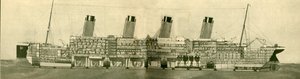 ओलंपिक 46,439 टन धारा में दिखाया गया, c1930। द्वारा अज्ञात