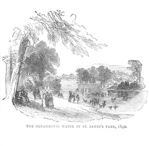 सेंट जेम्स पार्क में सजावटी पानी, 1840, c1870 द्वारा अज्ञात