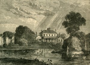 पवेलियन, हंस प्लेस, 1800 में, c1876। द्वारा अज्ञात