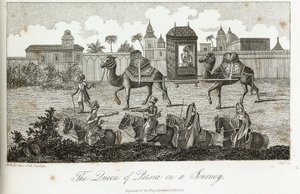 फारस की रानी ऊंटों द्वारा की गई, सी 1810-1829 द्वारा अज्ञात