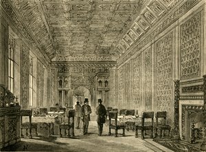 1881 में हाउस ऑफ लॉर्ड्स का रिफ्रेशमेंट-रूम। द्वारा अज्ञात