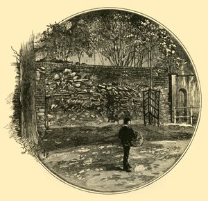 1898 में डोरचेस्टर में रोमन दीवार। द्वारा अज्ञात
