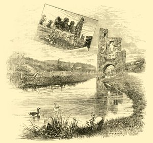 1898 में मेलिफ़ॉन्ट अभय के खंडहर। द्वारा अज्ञात