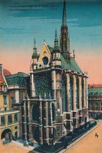 सेंट-चैपल पवित्र चैपल, पेरिस, c1920 द्वारा अज्ञात