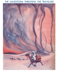 सैंडस्टॉर्म थ्रेट्स द ट्रैवलर्स, 1935 द्वारा अज्ञात