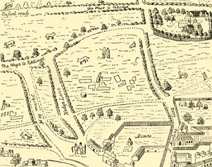 लीसेस्टर स्क्वायर की साइट, 1881। द्वारा अज्ञात
