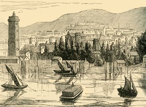 टेम्स का दक्षिण पक्ष, एडेल्फी टेरेस से लिया गया, 1770, c1878। द्वारा अज्ञात