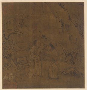 सु वू और ली लिंग की अश्रुपूर्ण विदाई, मिंग राजवंश, 1368-1644। द्वारा अज्ञात