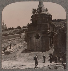 यहोशापात की घाटी में अबशालोम का मकबरा, c1900 द्वारा अज्ञात