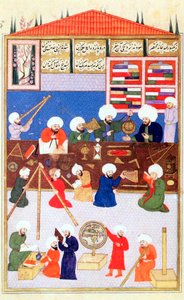 गलता, इस्तांबुल, 1581 में अपनी वेधशाला में तुर्की खगोलशास्त्री तकीउद्दीन द्वारा Unbekannt