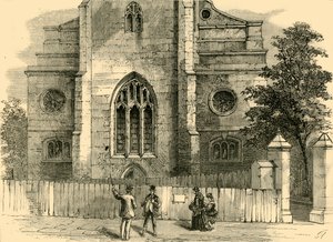 सेंट एंड्रयूज का वेस्ट एंड, गॉथिक आर्क दिखा रहा है, c1872। द्वारा अज्ञात