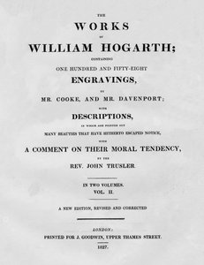 द वर्क्स ऑफ विलियम हॉगर्थ, वॉल्यूम II, 1827। द्वारा अज्ञात
