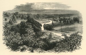 Wye, Goodrich कैसल से, c1890। द्वारा अज्ञात