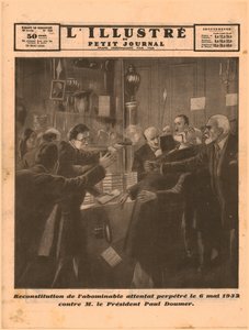 1932 में राष्ट्रपति पॉल डूमर की हत्या। द्वारा अज्ञात