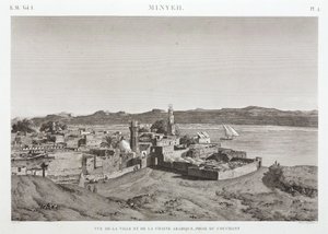 अल मिन्या शहर और नील नदी, मिस्र द्वारा अज्ञात