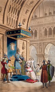 'द क्रिएटिंग ऑफ़ ए नाइट टेम्पलर', c1820-1830 द्वारा अज्ञात