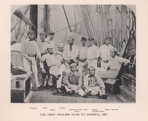 अमेरिका का दौरा करने वाली पहली अंग्रेजी क्रिकेट टीम, 1859 1912 द्वारा अज्ञात