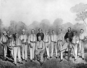 1861-1862 1912 में ऑस्ट्रेलिया जाने वाली पहली अंग्रेजी क्रिकेट टीम द्वारा अज्ञात