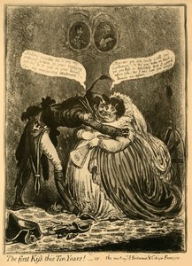 किस का पहला यह दस साल! - या - ब्रिटानिया और सिटीजन फ्रांस्वा की बैठक, 1803, 1921। द्वारा अज्ञात