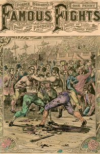 टॉम स्प्रिंग और जैक लैंगान के बीच पहली लड़ाई, 1824 के अंत में 19 वीं या 20 वीं सदी की शुरुआत में द्वारा अज्ञात