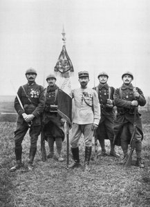 फ्रेंच विदेशी सेना के रेजिमेंट डी मार्चे का ध्वज, c1914-1918 द्वारा अज्ञात