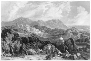 औड, भारत के प्रभुत्व में नाहन का किला, c1860 द्वारा अज्ञात