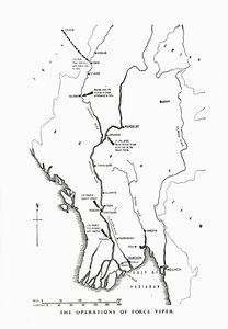 फोर्स वाइपर, बर्मा, द्वितीय विश्व युद्ध, 1942-1943 1944 का संचालन। द्वारा अज्ञात