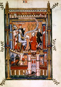 पेरिस के बुतपरस्त पुजारियों को अपना संदेश रोम भेजते हैं, 1317 द्वारा अज्ञात
