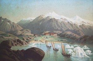 1869 में आर्कटिक और ग्रीनलैंड के लिए दूसरा जर्मन उत्तरपाषाण अभियान द्वारा अज्ञात