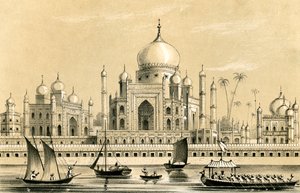 1847 में आगरा में अकबर खान के पसंदीदा सुल्तान का मकबरा द्वारा अज्ञात