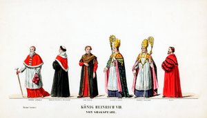 शेक्सपियर के नाटक, हेनरी VIII, 19 वीं सदी के लिए रंगमंच की पोशाक के डिजाइन द्वारा अज्ञात