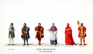 शेक्सपियर के नाटक, हेनरी VIII, 19 वीं सदी के लिए रंगमंच की पोशाक के डिजाइन द्वारा अज्ञात