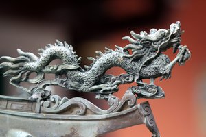 थियान हॉक केंग मंदिर। ड्रैगन। सिंगापुर द्वारा अज्ञात