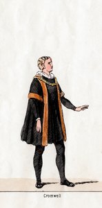 थॉमस क्रॉमवेल, शेक्सपियर के नाटक के लिए पोशाक डिजाइन, हेनरी VIII, 19 वीं शताब्दी द्वारा अज्ञात