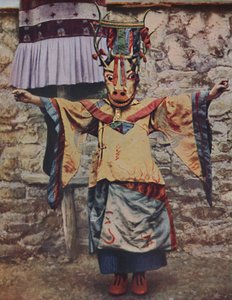 शैतान नृत्य के लिए तिब्बती लामा ने भाग लिया, c1935 द्वारा अज्ञात