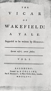 वेकफील्ड, 1766 के शीर्षक का पृष्ठ द्वारा अज्ञात