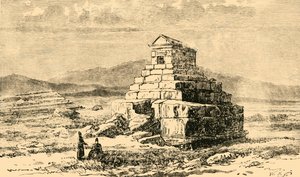 साइरस का मकबरा, 1890। द्वारा अज्ञात
