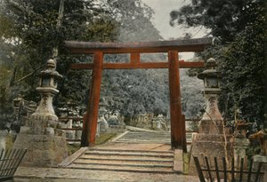 टोरी ड्यून टेम्पल शिंटो, टोरी एक शिंटो मंदिर, 1900। द्वारा अज्ञात
