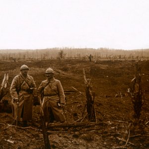ला माल्मिसन की ओर, उत्तरी फ्रांस, c1914-c1918। द्वारा अज्ञात