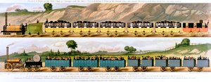 लिवरपूल और मैनचेस्टर रेलवे पर यात्रा, 1831 द्वारा अज्ञात