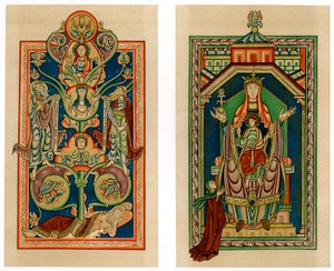 जेसी और वर्जिन और चाइल्ड के पेड़, c1130-1140 द्वारा अज्ञात