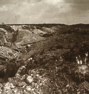 ट्रेंच, सोमे, उत्तरी फ्रांस, c1914-c1918 द्वारा अज्ञात
