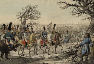 सेनाओं से पहले ज़ार अलेक्जेंडर I और किंग फ्रेडरिक विलियम III, सीए 1813 द्वारा अज्ञात