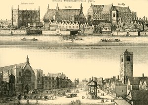 वेस्टमिंस्टर के दो दृश्य, 1881। द्वारा अज्ञात